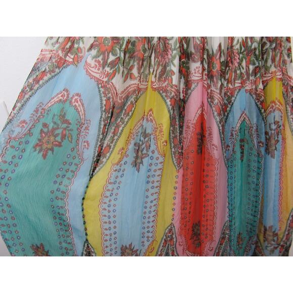 Virginia Dress by Anthropologie Size 16 Women's Maxi Dress Floral Flowy Chiffon - Picture 7 of 9